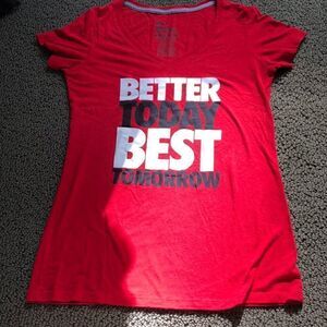 Nike Slim Fit Med Red Shirt S/S